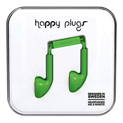 Happy Plugs In-Ear Headphones with Mic/Remote Mint